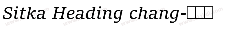 Sitka Heading chang字体转换